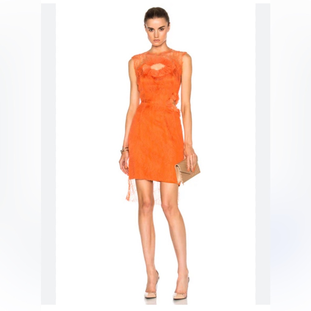PREEN BY THORNTON BREGAZZI Lace Cutout‎ Hadid Dress Size XS